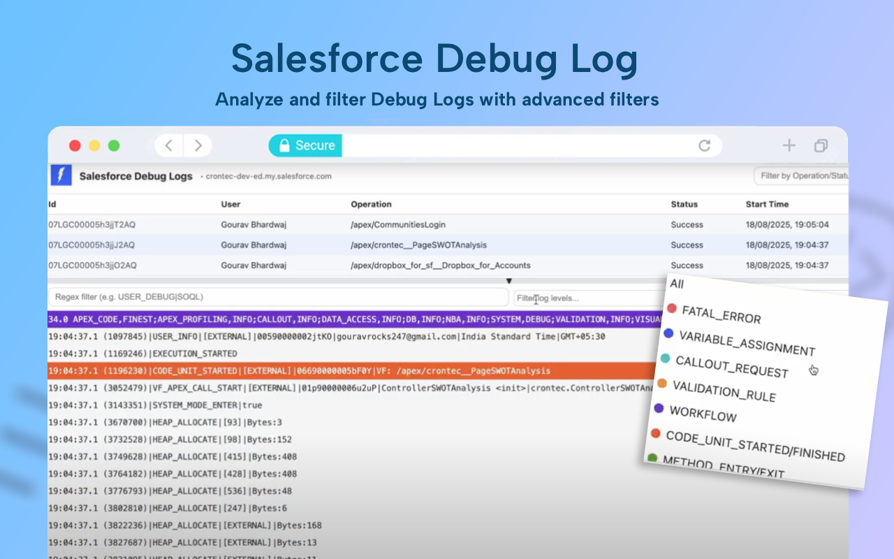 LogMachine Application Screenshot
